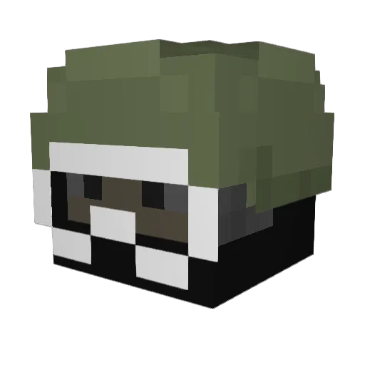 FwMilzz Minecraft avatar head, 3D render