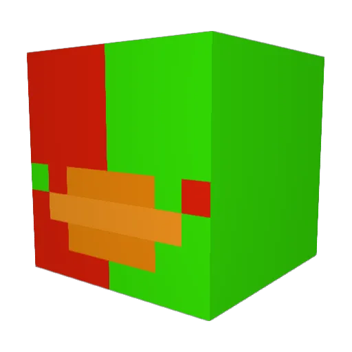 FwTwitchyy Minecraft avatar head, 3D render