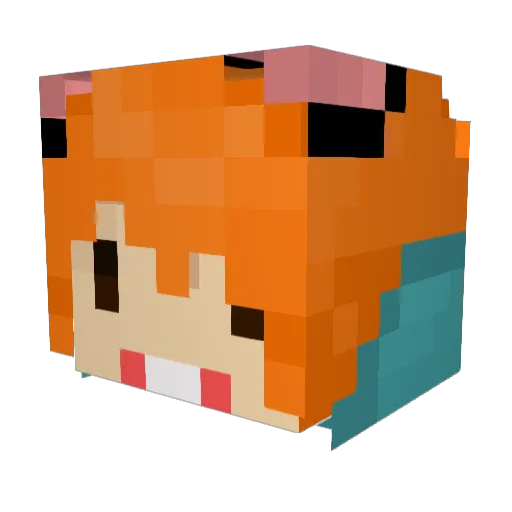 FwanTa_ Minecraft avatar head, 3D render
