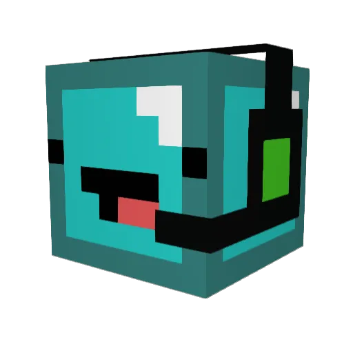 FwendsAlt1 Minecraft avatar head, 3D render