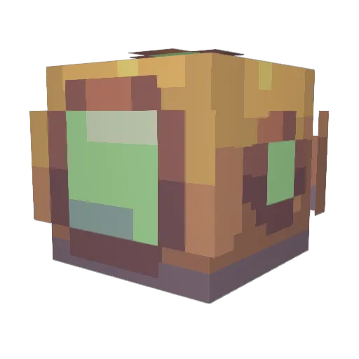 Fwiffo12 Minecraft avatar head, 3D render
