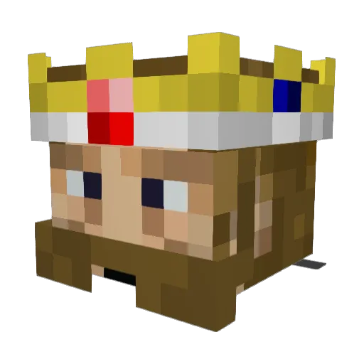 Fwleonrt Minecraft avatar head, 3D render