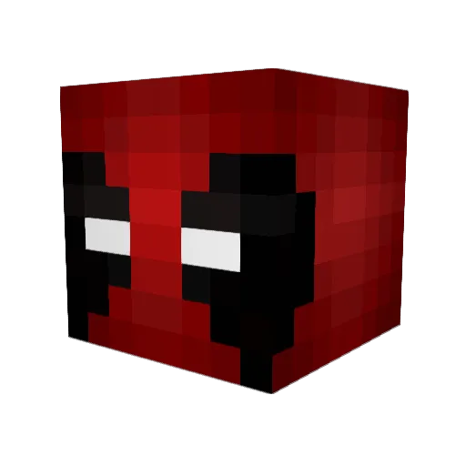Fwoggly Minecraft avatar head, 3D render