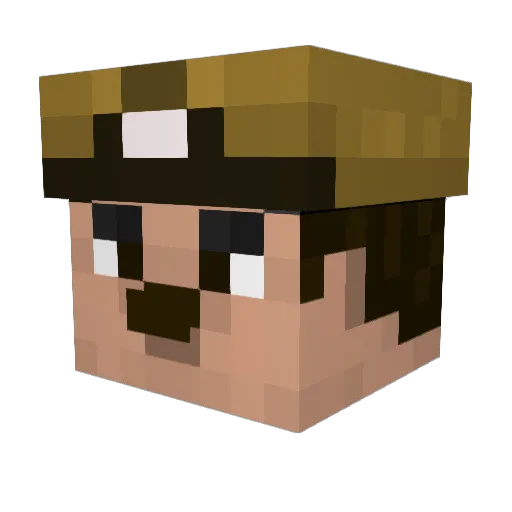 FwuffehBum Minecraft avatar head, 3D render