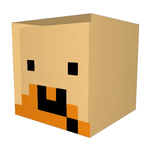 FwydChick3n Minecraft avatar head, 3D render