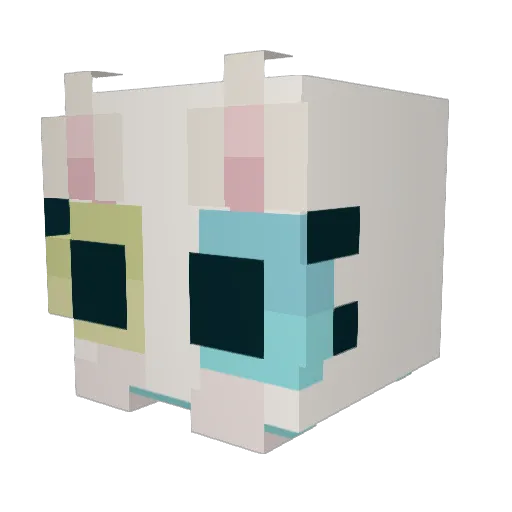 FxMewoth Minecraft avatar head, 3D render