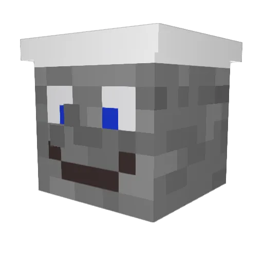 Fxbian110 Minecraft avatar head, 3D render