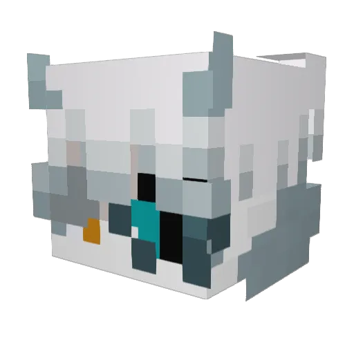 Fxbii552 Minecraft avatar head, 3D render