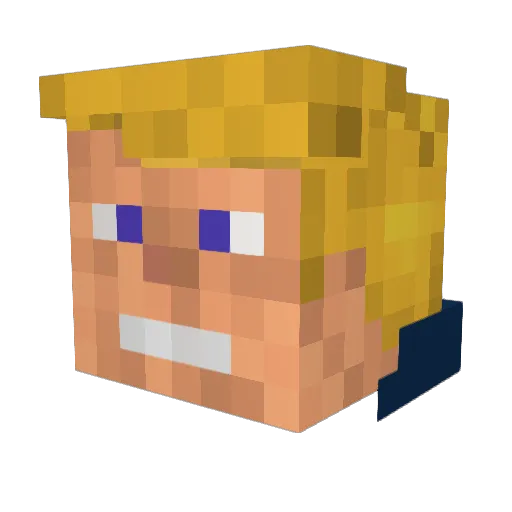 Fxbixn74 Minecraft avatar head, 3D render