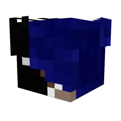 FxiX Minecraft avatar head, 3D render
