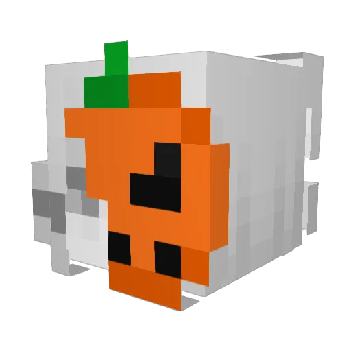 Fxl1x Minecraft avatar head, 3D render