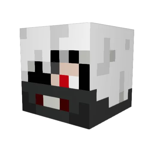 Fxnngotdrip Minecraft avatar head, 3D render
