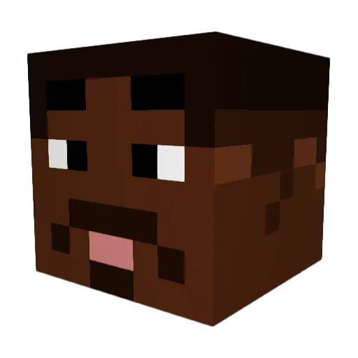 Fxntierz Minecraft avatar head, 3D render