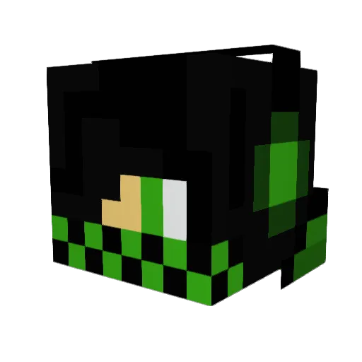 Fxshyyy Minecraft avatar head, 3D render