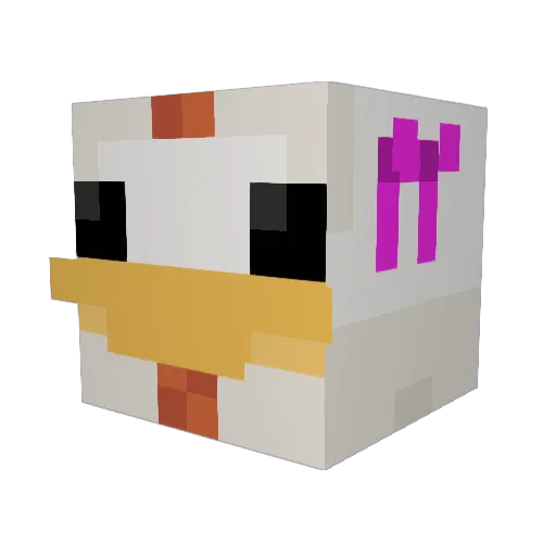 FxurSeeN Minecraft avatar head, 3D render