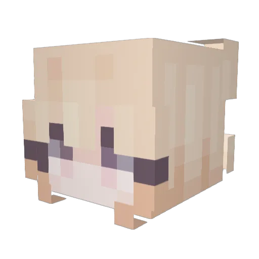 Fxxxxxx_ Minecraft avatar head, 3D render