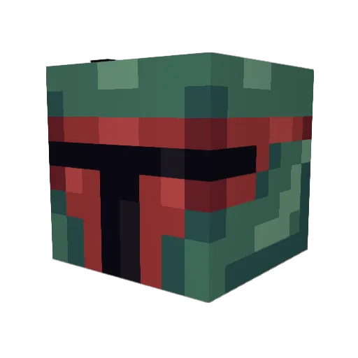Fxzon Minecraft avatar head, 3D render