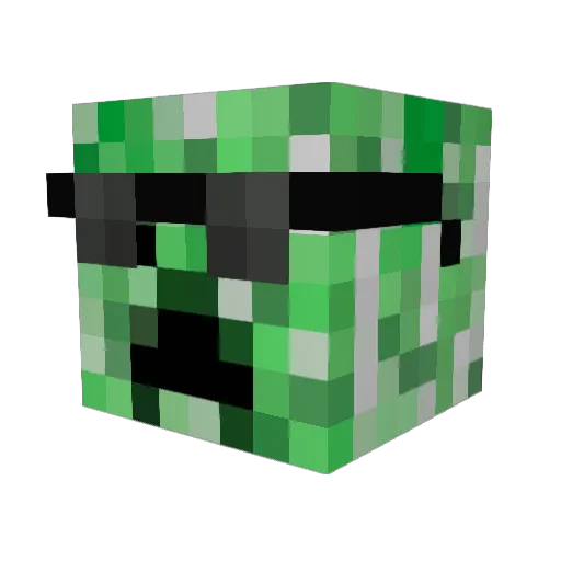 FyMok Minecraft avatar head, 3D render