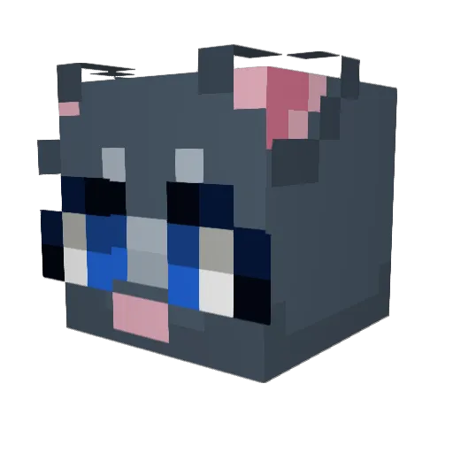 Fyanna Minecraft avatar head, 3D render