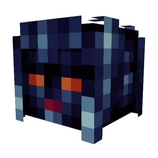 Fyche_ Minecraft avatar head, 3D render