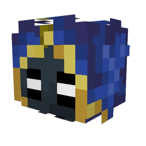Fycron Minecraft avatar head, 3D render