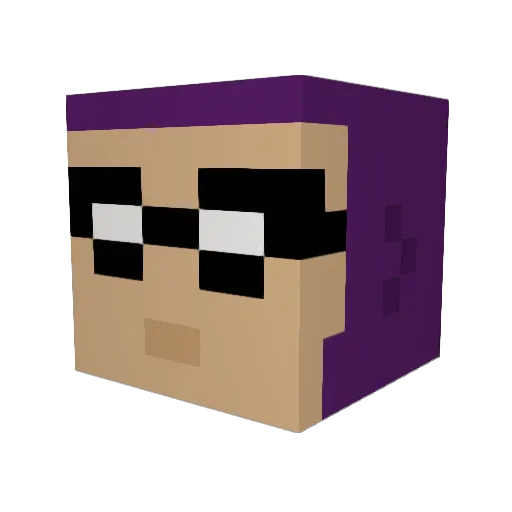 Fyd007 Minecraft avatar head, 3D render