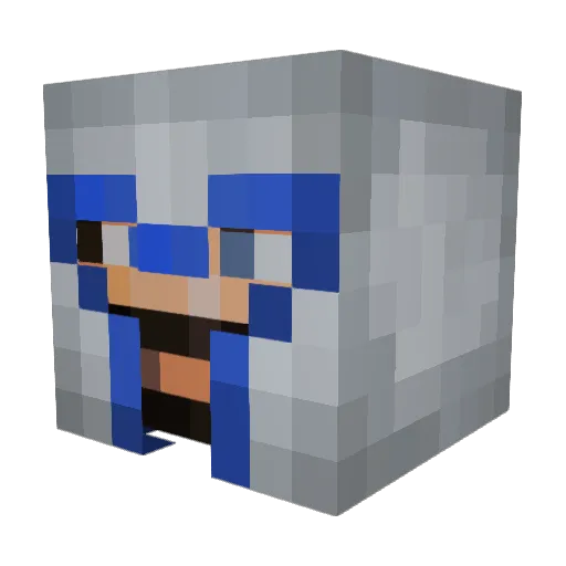 Fyddz Minecraft avatar head, 3D render
