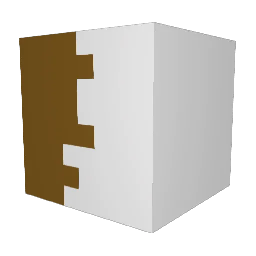 Fyemtenal Minecraft avatar head, 3D render