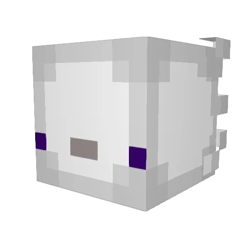 Fyeres Minecraft avatar head, 3D render