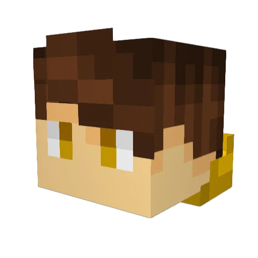 Fyffie1 Minecraft avatar head, 3D render