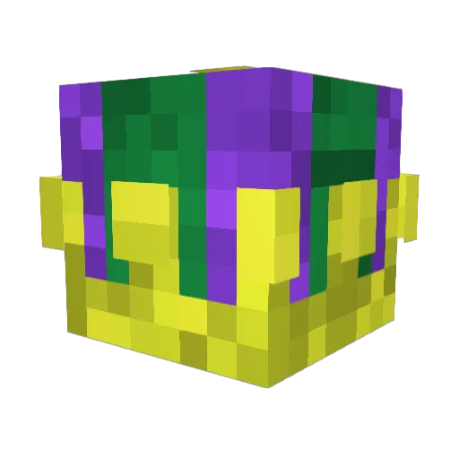Fyggly Minecraft avatar head, 3D render
