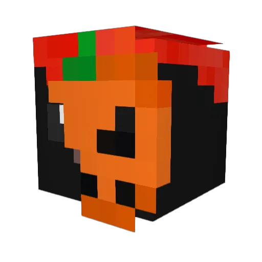 Fyghre Minecraft avatar head, 3D render