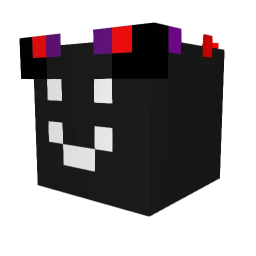 Fykep Minecraft avatar head, 3D render