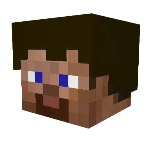 Fyleur Minecraft avatar head, 3D render