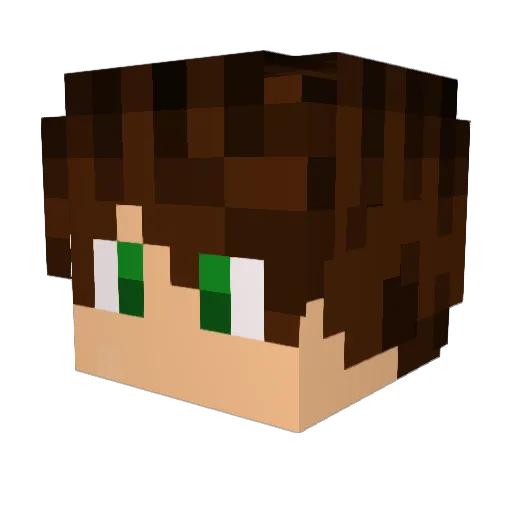 Fynny_02 Minecraft avatar head, 3D render