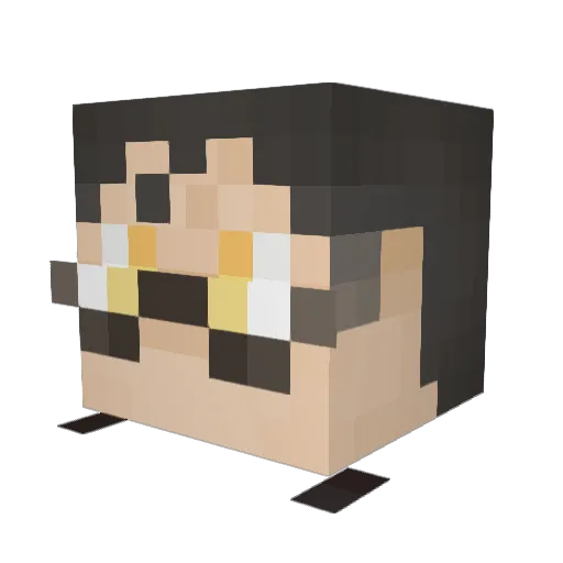 FyoreCat Minecraft avatar head, 3D render