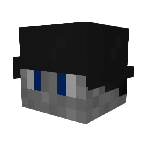Fyox72 Minecraft avatar head, 3D render