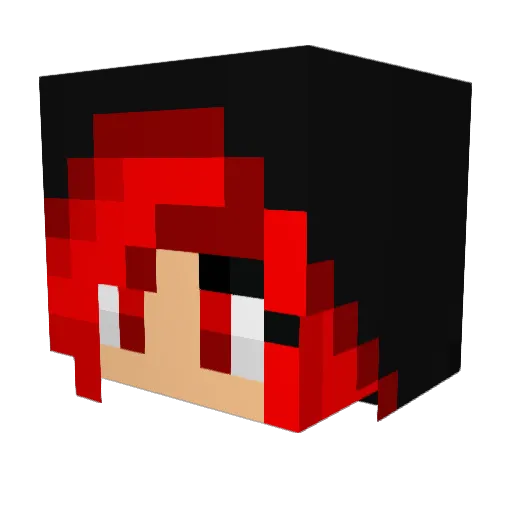FyrByrd Minecraft avatar head, 3D render