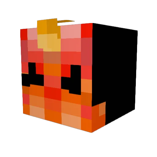 FyrStormGG Minecraft avatar head, 3D render