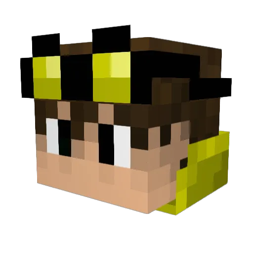 FyreFlyer Minecraft avatar head, 3D render