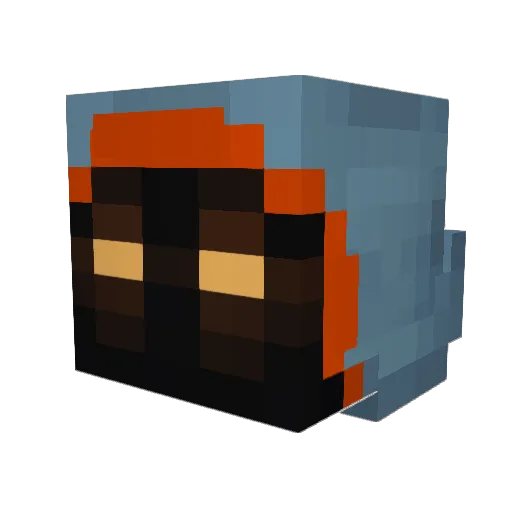 FyreM0nkey Minecraft avatar head, 3D render
