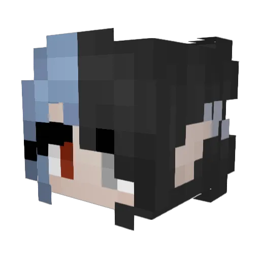 FyreRaevyn Minecraft avatar head, 3D render
