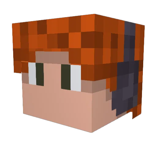 FyreWolf27 Minecraft avatar head, 3D render