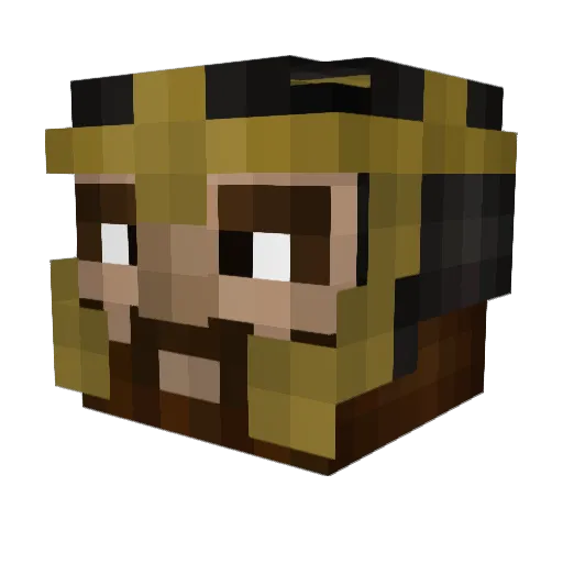 Fyreaxe Minecraft avatar head, 3D render