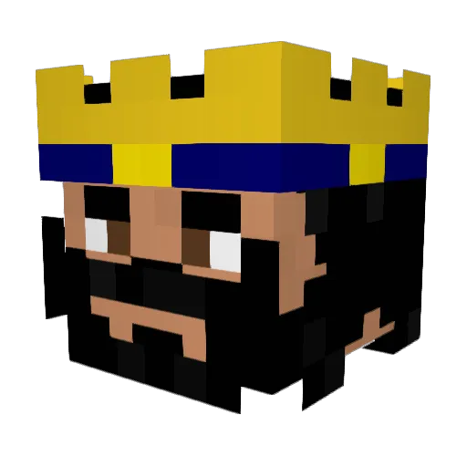 Fyreer Minecraft avatar head, 3D render