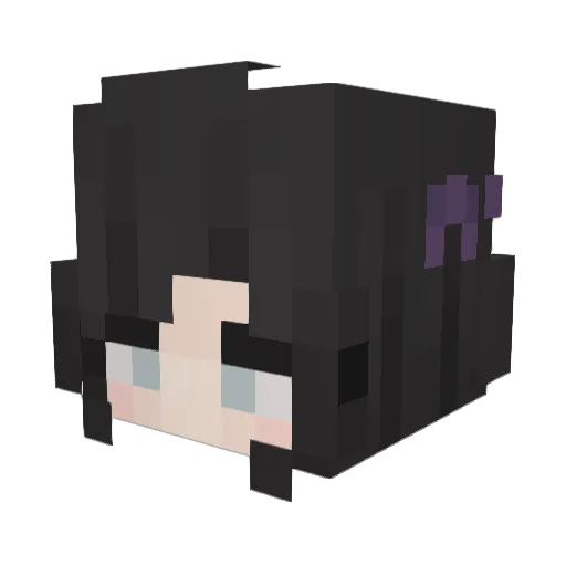 Fyrefoxxx Minecraft avatar head, 3D render