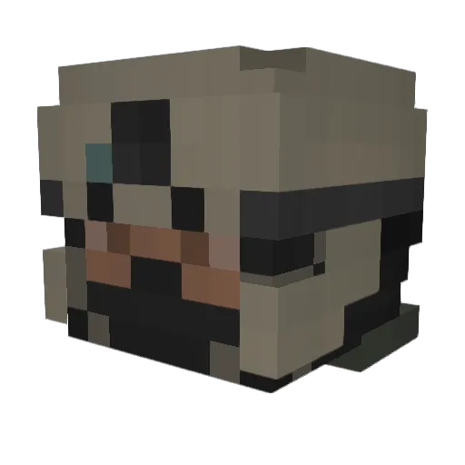 Fyrehawk21 Minecraft avatar head, 3D render