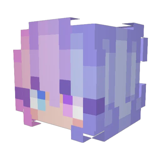 Fyrestars Minecraft avatar head, 3D render