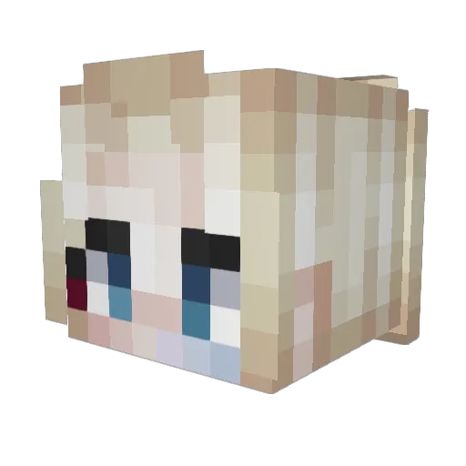 Fyrestormz Minecraft avatar head, 3D render