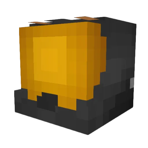Fyrous Minecraft avatar head, 3D render